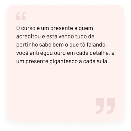 Depoimento Aluna Especialização Meio Fio Atelier