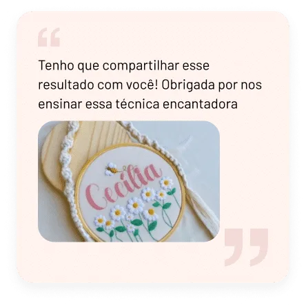 Depoimento Aluna Especialização Meio Fio Atelier