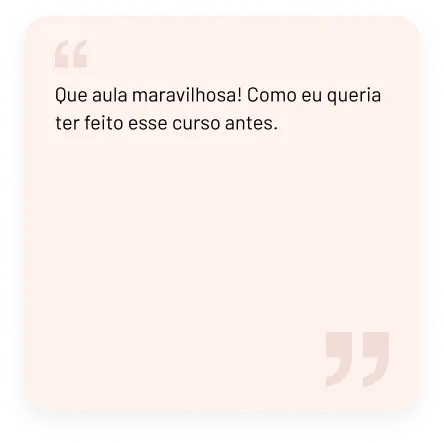 Depoimento Aluna Especialização Meio Fio Atelier